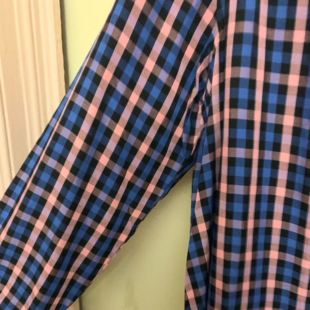 New old navy mandarin collar tie front top - Picture 3 of 8